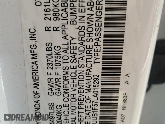 2020 Acura TLX w/Technology Pkg with VIN 19UUB1F57LA015292, listed as a Copart auction lot 78072004 with 0 mi miles and Salvage Title. Bid and sale history available at carsss.com. Image 12.
