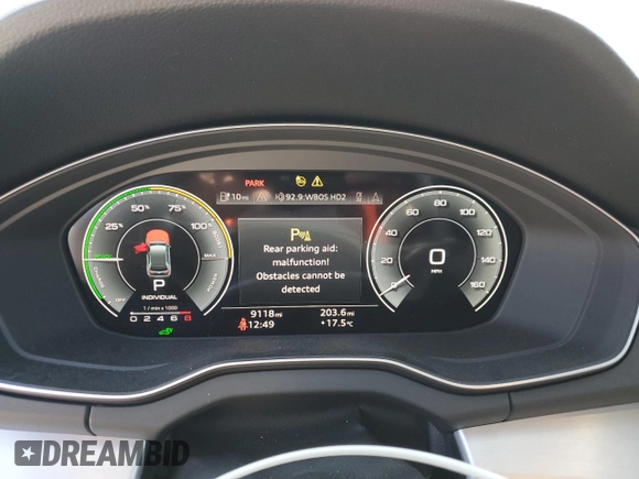2024 Audi Q5 S line Premium Plus z VIN WA1E2AFY0R2104938, wystawiony jako Copart lot #48248405 z przebiegiem 9 118 mil mil oraz Szkoda całkowita • Salvage title. Historia ofert i sprzedaży dostępna na DreamBid. Obrazek 9.