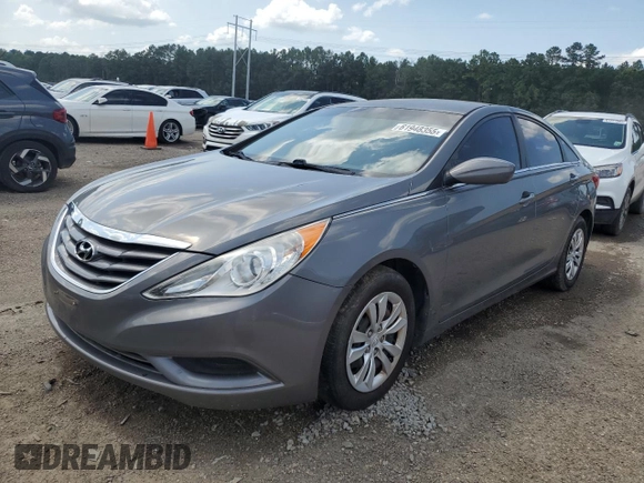 2011 Hyundai Sonata GLS z VIN 5NPEB4AC8BH070884, wystawiony jako Copart lot #61948355 z przebiegiem Nie podano mil oraz Szkoda całkowita • Salvage title. Historia ofert i sprzedaży dostępna na DreamBid. Obrazek 1.