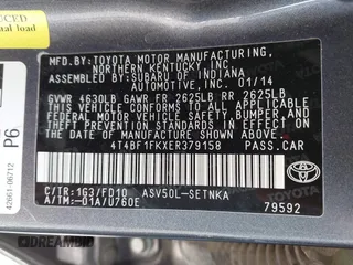 2014 Toyota Camry L with VIN 4T4BF1FKXER379158, listed as a IAAI auction lot 42050926 with 88,060 mi miles and . Bid and sale history available at DreamBid. Image 9.
