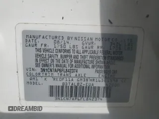 2015 Nissan Versa SV with VIN 3N1CN7AP6FL842374, listed as a Copart auction lot 52933955 with 31,231 mi miles and Salvage Title. Bid and sale history available at carsss.com. Image 12.