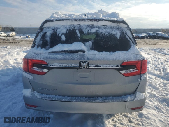 2024 Honda Odyssey EX-L with VIN 5FNRL6H62RB043232, listed as a Copart auction lot 87772175 with 22,130 mi miles and Salvage Title. Bid and sale history available at DreamBid. Image 6.