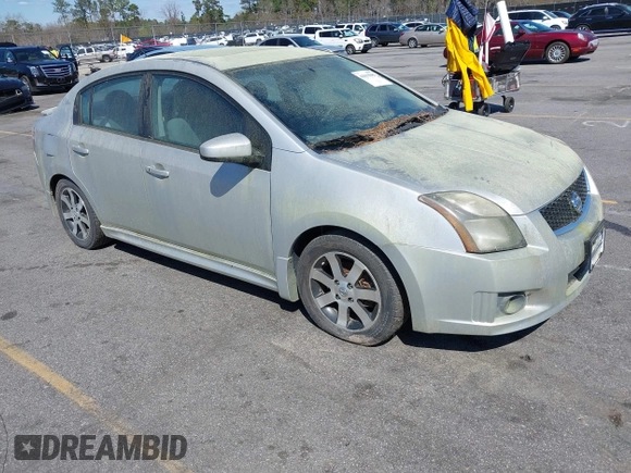 2012 Nissan Sentra SR with VIN 3N1AB6AP7CL711511, listed as a IAAI auction lot 41815083 with 40,784 mi miles and . Bid and sale history available at DreamBid. Image 1.