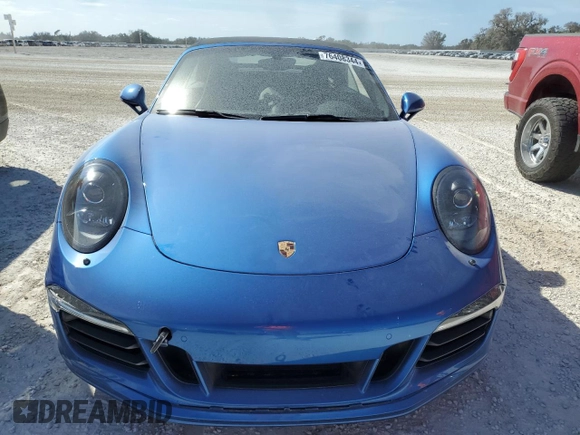 2016 Porsche 911 Carrera S with VIN WP0CB2A91GS154571, listed as a Copart auction lot 76408344 with Not Provided miles and Non Repairable. Bid and sale history available at carsss.com. Image 5.