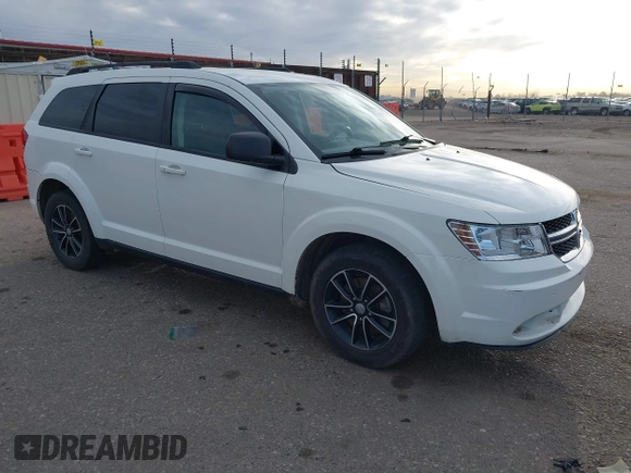 2017 Dodge Journey SE with VIN 3C4PDCAB6HT670624, listed as a IAAI auction lot 41777947 with 143,496 mi miles and . Bid and sale history available at DreamBid. Image 1.