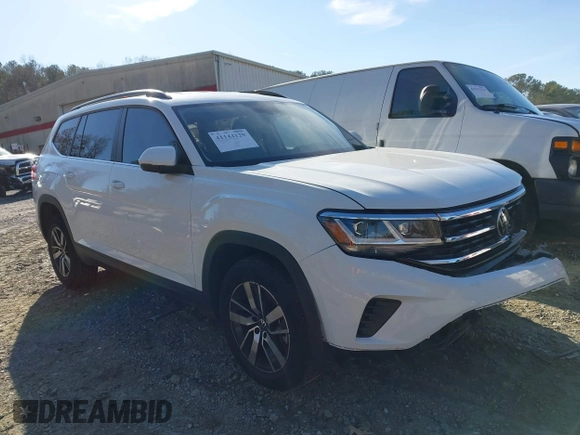2023 Volkswagen Atlas SE with VIN 1V2DP2CA0PC544616, listed as a IAAI auction lot 41144129 with 23,099 mi miles and . Bid and sale history available at DreamBid. Image 1.