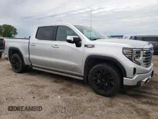 2022 GMC Sierra 1500 with VIN 3GTUUGET9NG526647, listed as a Copart auction lot 60050314 with 42,757 mi miles and Salvage Title. Bid and sale history available at DreamBid. Image 4.