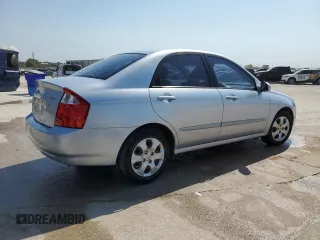 2006 Kia Spectra EX with VIN KNAFE121865277527, listed as a Copart auction lot 74613214 with 123,368 mi miles and Salvage Title. Bid and sale history available at carsss.com. Image 3.