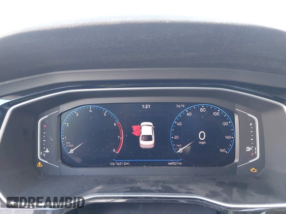2021 Volkswagen Jetta SEL with VIN 3VWE57BU6MM045203, listed as a IAAI auction lot 41347591 with 46,927 mi miles and . Bid and sale history available at DreamBid. Image 7.