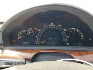 2005 Mercedes-Benz S-Class 5.0L with VIN WDBNG75J15A444130, listed as a Copart auction lot 54367505 with 168,855 mi miles and Clean Title. Bid and sale history available at carsss.com. Image 9.