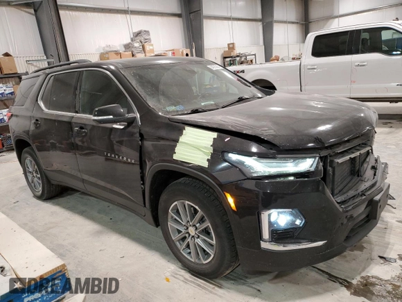 2022 Chevrolet Traverse LT Leather with VIN 1GNERHKW4NJ144901, listed as a Copart auction lot 84525264 with 59,525 mi miles and Salvage Title. Bid and sale history available at carsss.com. Image 4.