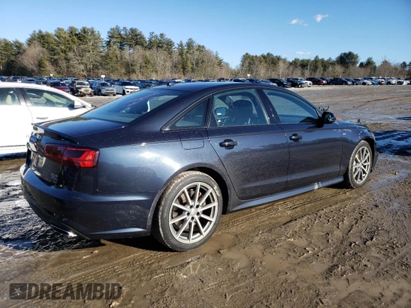 2018 Audi A6 Premium with VIN WAUF8AFC9JN093032, listed as a Copart auction lot 46118955 with 55,713 mi miles and Salvage Title. Bid and sale history available at carsss.com. Image 3.