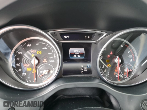 2019 Mercedes-Benz CLA with VIN WDDSJ4GB0KN761319, listed as a Copart auction lot 45034353 with 46,156 mi miles. Bid and sale history available at carsss.com. Image 9.