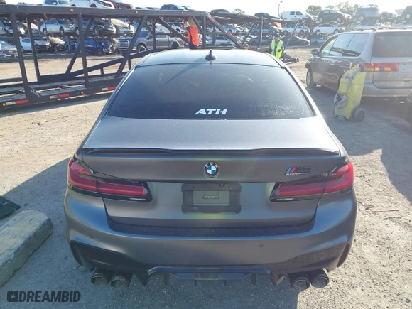 2019 BMW M5 Competition with VIN WBSJF0C59KB447419, listed as a IAAI auction lot 41997505 with 1 mi miles. Bid and sale history available at carsss.com. Image 15.