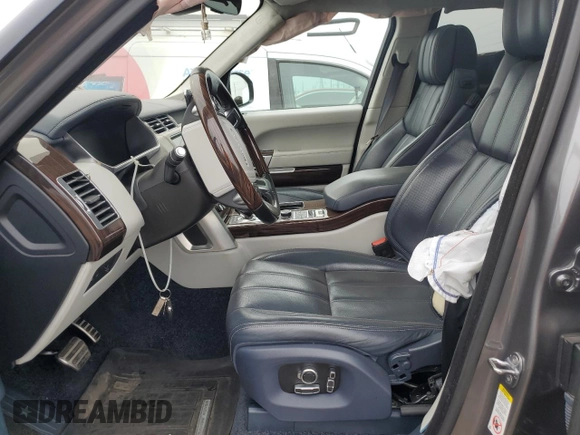 2017 Land Rover Range Rover with VIN SALGV5FE2HA360806, listed as a Copart auction lot 73036034 with 132,382 mi miles and Salvage title. Bid and sale history available at DreamBid. Image 7.