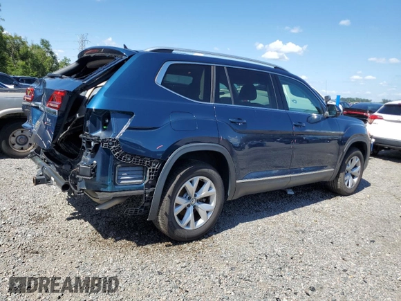 2018 Volkswagen Atlas SEL Premium z VIN 1V2NR2CA6JC577688, wystawiony jako Copart lot #60800465 z przebiegiem 82 841 mil mil oraz Szkoda całkowita • Salvage title. Historia ofert i sprzedaży dostępna na DreamBid. Obrazek 3.