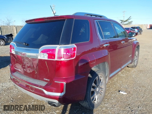 2016 GMC Terrain Denali z VIN 2GKFLVE33G6145329, wystawiony jako IAAI lot #41848576 z przebiegiem 143 379 mil mil oraz . Historia ofert i sprzedaży dostępna na DreamBid. Obrazek 4.