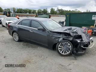 2017 Cadillac CTS Luxury RWD with VIN 1G6AR5SX9H0138300, listed as a Copart auction lot 54046495 with Not provided miles and Salvage title. Bid and sale history available at DreamBid. Image 4.