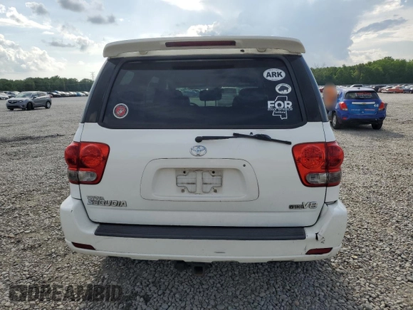 2006 Toyota Sequoia Limited with VIN 5TDZT38A06S273071, listed as a Copart auction lot 54582615 with 193,652 mi miles and Salvage Title. Bid and sale history available at DreamBid. Image 6.