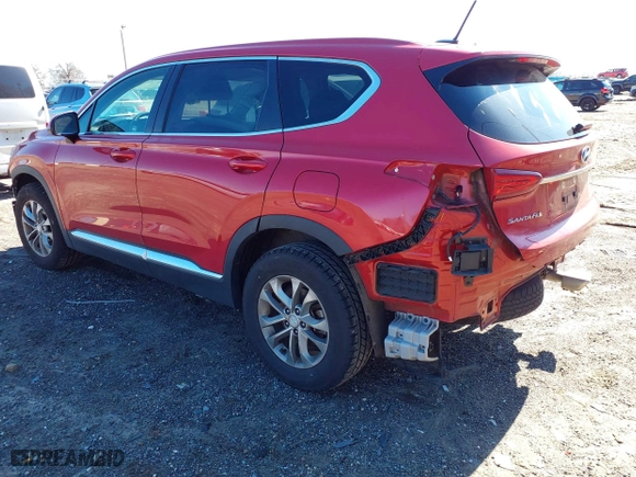 2019 Hyundai Santa Fe SE with VIN 5NMS23AD8KH009425, listed as a IAAI auction lot 41716075 with 123,583 mi miles. Bid and sale history available at carsss.com. Image 3.