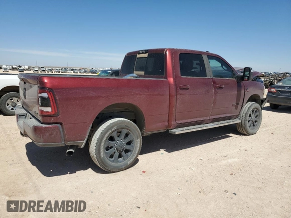 2024 Ram 2500 Laramie with VIN 3C6UR5FL9RG162974, listed as a Copart auction lot 50081095 with 8,776 mi miles and Salvage title. Bid and sale history available at DreamBid. Image 3.