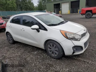 2012 Kia Rio EX with VIN KNADN5A39C6089980, listed as a Copart auction lot 80687434 with 128,952 mi miles and Clean Title. Bid and sale history available at carsss.com. Image 4.