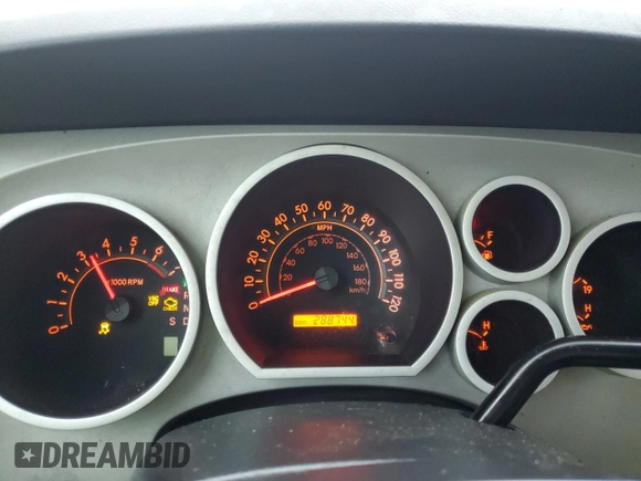 2008 Toyota Tundra 4WD Truck with VIN 5TFBV54198X068259, listed as a Copart auction lot 73157574 with 288,744 mi miles and Clean Title. Bid and sale history available at carsss.com. Image 9.