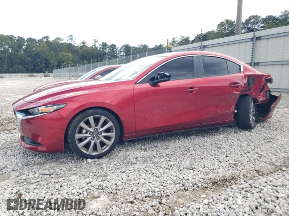 2021 Mazda 3 Select with VIN JM1BPABL3M1342706, listed as a Copart auction lot 73791724 with 27,233 mi miles and Salvage title. Bid and sale history available at DreamBid. Image 1.