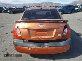 2009 Kia Rio SX with VIN KNADE223496514284, listed as a Copart auction lot 48550105 with 114,411 mi miles and Salvage Title. Bid and sale history available at carsss.com. Image 6.