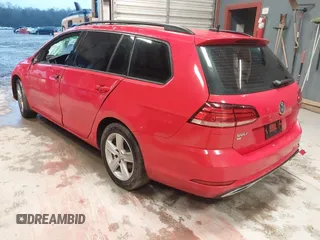 2018 Volkswagen Golf SportWagen S with VIN 3VWD17AU4JM754653, listed as a IAAI auction lot 41273209 with 130,448 mi miles. Bid and sale history available at carsss.com. Image 3.