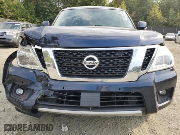 2018 Nissan Armada SV with VIN JN8AY2NC1J9553107, listed as a Copart auction lot 69493074 with 125,054 mi miles and Salvage Title. Bid and sale history available at carsss.com. Image 5.