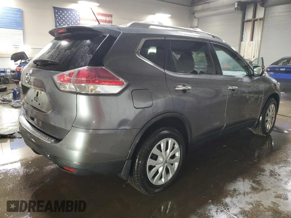 2016 Nissan Rogue S with VIN KNMAT2MT1GP593770, listed as a Copart auction lot 51337295 with 48,437 mi miles and Salvage Title. Bid and sale history available at DreamBid. Image 3.