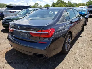 2016 BMW 7 Series 750i xDrive with VIN WBA7F2C58GG416649, listed as a Copart auction lot 48252162 with 32,845 mi miles. Bid and sale history available at carsss.com. Image 4.
