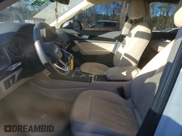 2020 Audi Q5 Premium with VIN WA1ANAFY8L2012649, listed as a Copart auction lot 73725872 with 39,477 mi miles. Bid and sale history available at carsss.com. Image 7.