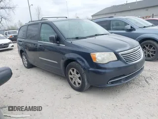 2013 Chrysler Town & Country Touring with VIN 2C4RC1BG4DR595154, listed as a IAAI auction lot 42077785 with 169,474 mi miles. Bid and sale history available at carsss.com. Image 1.