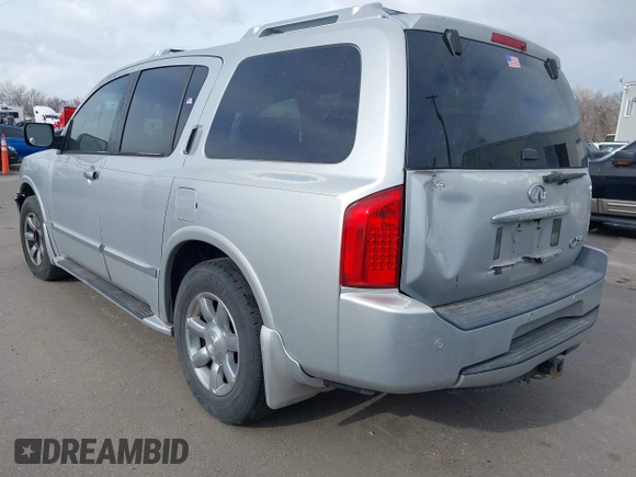 2004 Infiniti QX56 with VIN 5N3AA08C14N811706, listed as a IAAI auction lot 41616710 with 222,954 mi miles. Bid and sale history available at carsss.com. Image 3.