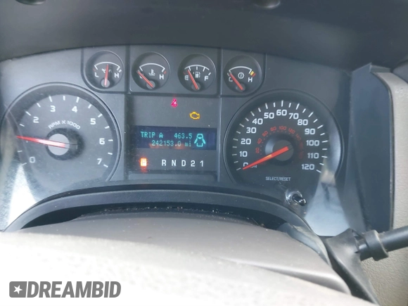 2010 Ford F-150 XL with VIN 1FTEX1CW2AFD49537, listed as a IAAI auction lot 41577517 with 242,153 mi miles. Bid and sale history available at carsss.com. Image 7.