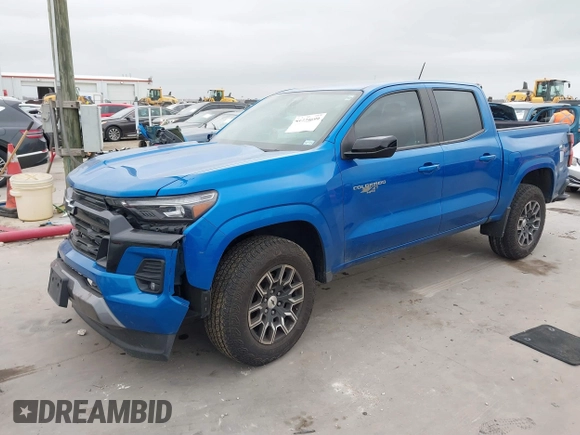 2023 Chevrolet Colorado 4WD Z71 with VIN 1GCPTDEK5P1132246, listed as a IAAI auction lot 41725699 with 24,874 mi miles and . Bid and sale history available at DreamBid. Image 2.