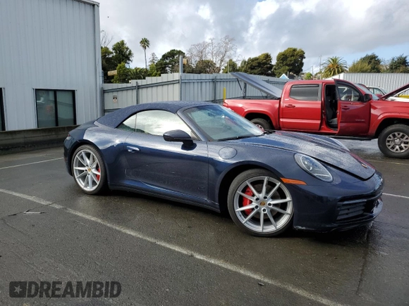2020 Porsche 911 Carrera S with VIN WP0CB2A95LS263724, listed as a Copart auction lot 86216324 with 29,737 mi miles and Salvage Title. Bid and sale history available at DreamBid. Image 4.