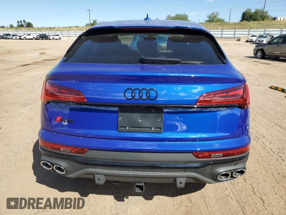 2024 Audi SQ5 Sportback Premium Plus with VIN WA124AFY2R2088187, listed as a Copart auction lot 73215564 with 106 mi miles and Salvage title. Bid and sale history available at DreamBid. Image 6.