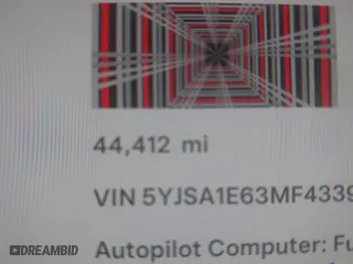 2021 Tesla Model S Plaid with VIN 5YJSA1E63MF433991, listed as a IAAI auction lot 41499209 with 44,412 mi miles. Bid and sale history available at carsss.com. Image 15.