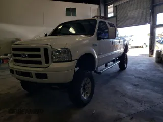 2006 Ford Super Duty F-250 XL with VIN 1FTSW21P16EC01643, listed as a Copart auction lot 43089035 with 123,873 mi miles and Salvage Title. Bid and sale history available at carsss.com. Image 1.