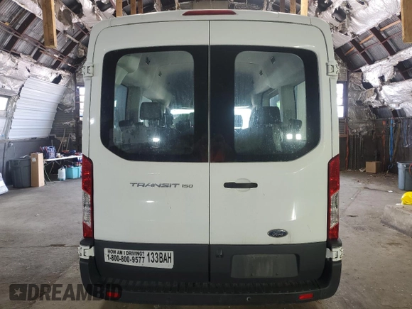 2017 Ford Transit XL with VIN 1FMZK1CM5HKB17834, listed as a Copart auction lot 63001115 with 69,665 mi miles and Salvage title. Bid and sale history available at DreamBid. Image 6.