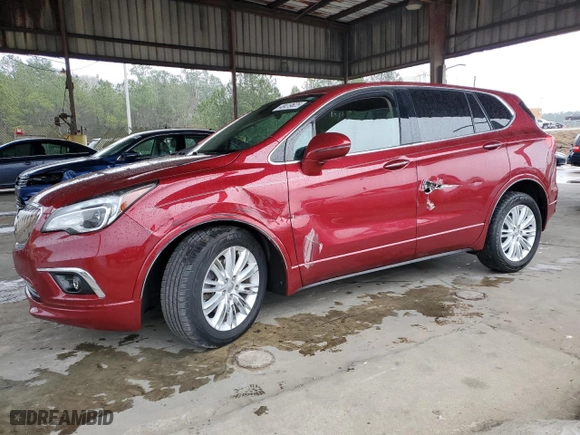 2017 Buick Envision Preferred with VIN LRBFXASA9HD151472, listed as a Copart auction lot 48673605 with 57,518 mi miles and Salvage Title. Bid and sale history available at carsss.com. Image 1.