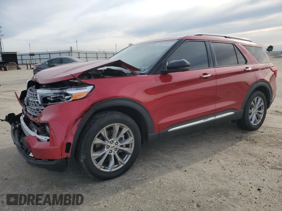 2021 Ford Explorer Limited with VIN 1FMSK7FH1MGB02375, listed as a Copart auction lot 49613335 with 48,371 mi miles and Salvage Title. Bid and sale history available at carsss.com. Image 1.