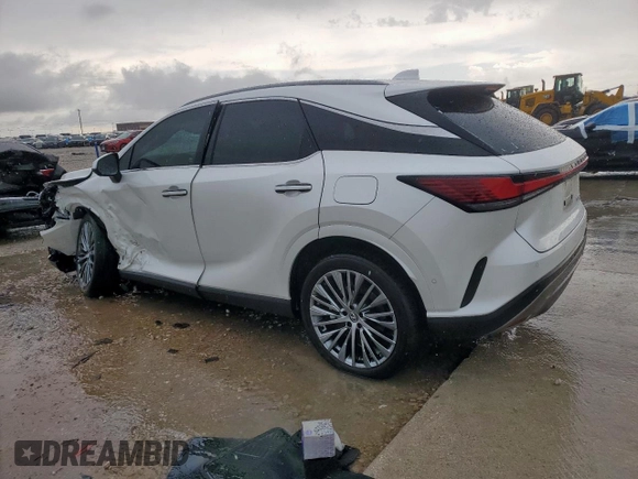 2024 Lexus RX 450h+ Luxury with VIN JTJCJMGA8R2011729, listed as a Copart auction lot 55692615 with Not provided miles and Salvage title. Bid and sale history available at DreamBid. Image 2.