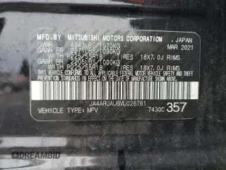 2021 Mitsubishi Outlander Sport ES with VIN JA4ARUAU6MU026761, listed as a Copart auction lot 86210184 with 69,701 mi miles and Salvage Title. Bid and sale history available at carsss.com. Image 15.