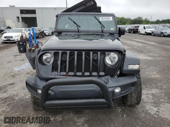 2021 Jeep Wrangler Unlimited Willys Sport with VIN 1C4HJXDN1MW679133, listed as a Copart auction lot 58345635 with 62,375 mi miles and Salvage title. Bid and sale history available at DreamBid. Image 5.