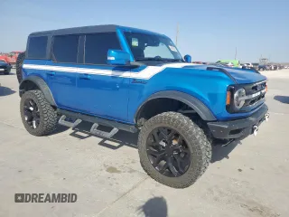 2022 Ford Bronco with VIN 1FMEE5DP8NLB44859, listed as a Copart auction lot 49328065 with 46,826 mi miles and Salvage Title. Bid and sale history available at DreamBid. Image 4.