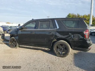 2023 Chevrolet Tahoe Commercial with VIN 1GNSKLED8PR369136, listed as a Copart auction lot 73505384 with 14,137 mi miles and Salvage Title. Bid and sale history available at carsss.com. Image 2.